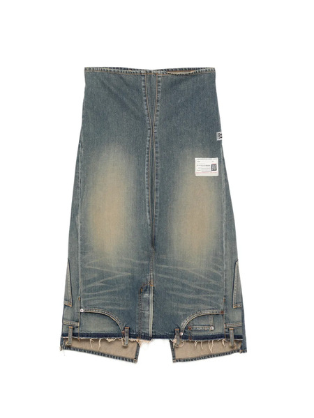  Maison Mihara Yasuhiro Falda Deshilachada - Azul 