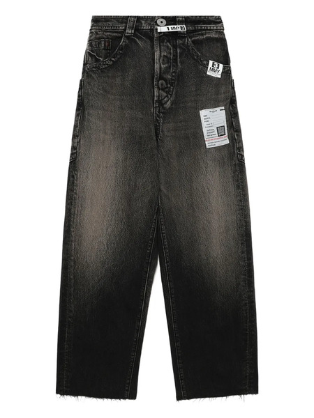  Maison Mihara Yasuhiro Vaqueros Anchos - Negro 