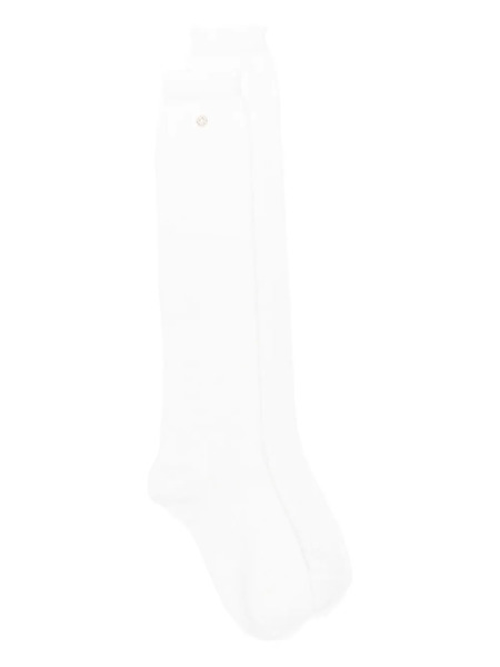  Maje Calcetines Con Aplique Floral - Blanco 