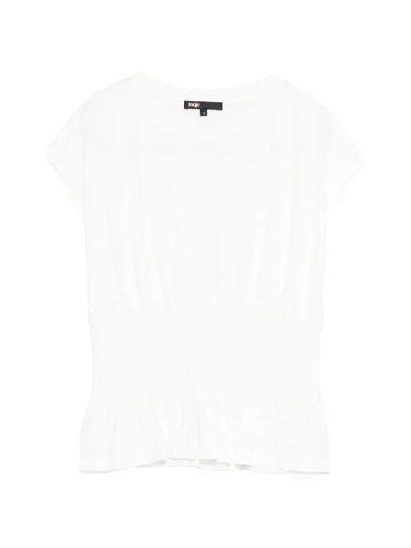  Maje Camiseta Con Volantes - Blanco 