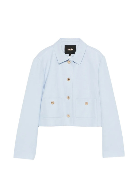  Maje Chaqueta Con Cierre De Botón - Azul 
