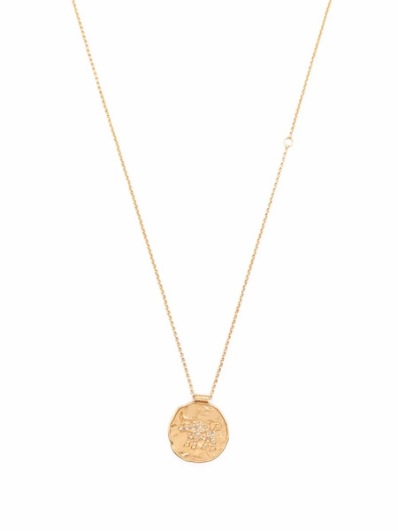  Maje Collar Con Medalla Zodiac - Dorado 
