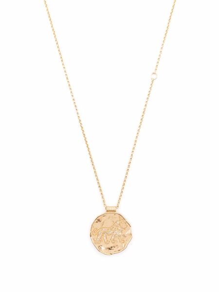  Maje Collar Con Medalla Zodiac - Dorado 