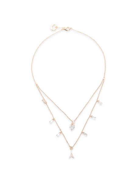  Maje Collar Con Zirconia - Dorado 