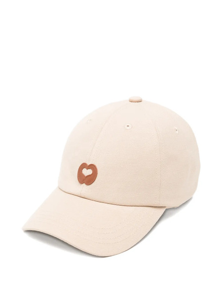  Maje Gorra Con Parche De Cuero - Neutro 