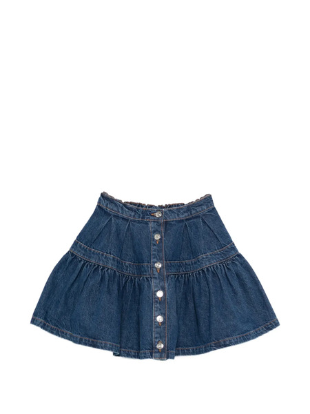  Maje Minifalda Con Botones - Azul 