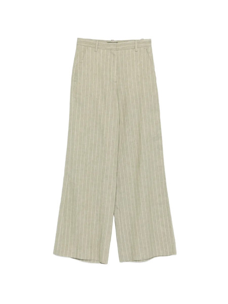  Maje Pantalones Rectos A Rayas - Verde 