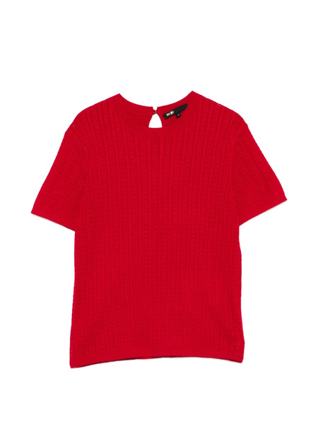  Maje Top Con Cuello Redondo - Rojo 
