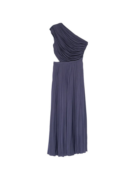  Maje Vestido Midi Plisado - Azul 