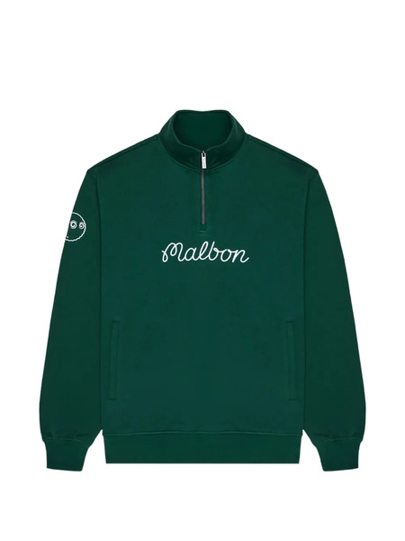  Malbon Golf Sudadera Collegiate - Verde 