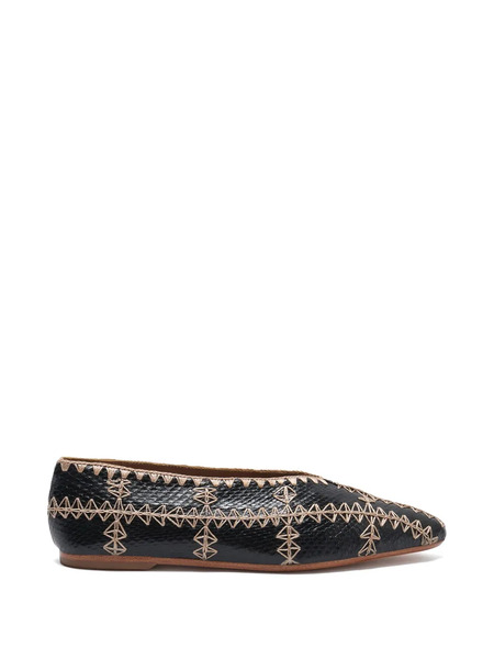  Maliparmi Mocasines Con Diseño Patchwork - Negro 