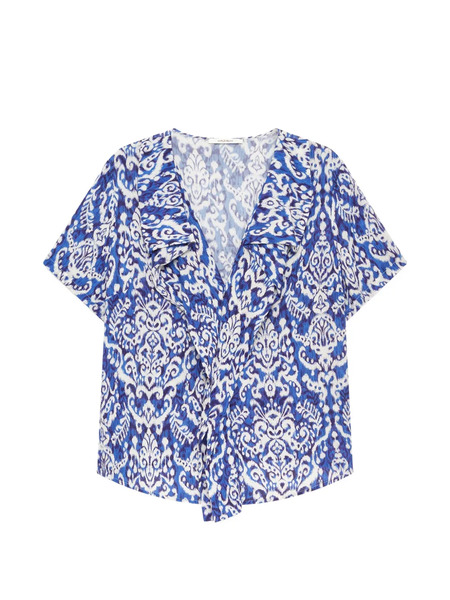  Maliparmi Top Dreamscape Con Estampado Ikat - Azul 