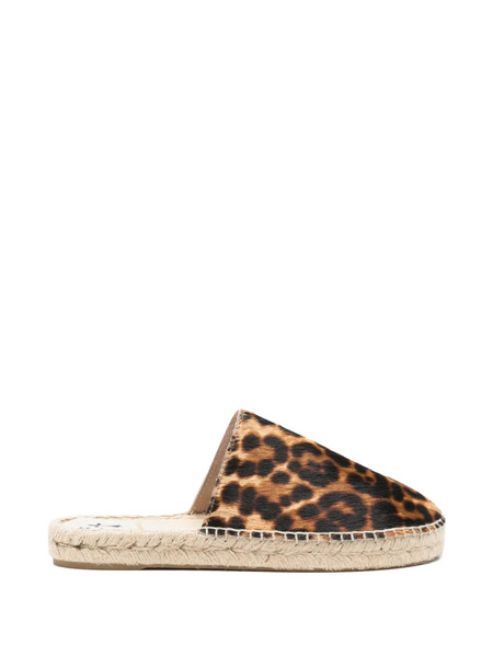  Manebi Mules Con Estampado De Leopardo - Marrón 