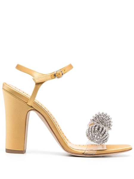  Manolo Blahnik Sandalias Ostria Con Tacón De 90mm - Amarillo 
