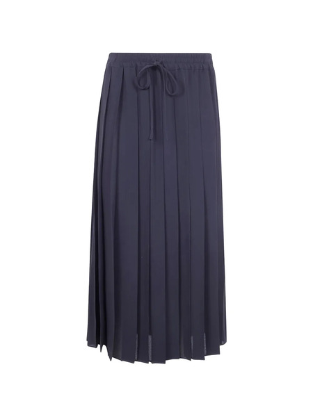  Mantu Falda Midi Con Cordones - Azul 