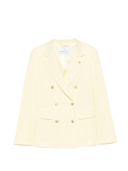  Manuel Ritz Chaqueta Con Doble Botonadura - Amarillo 