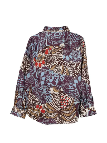  Manuel Ritz Kids Camisa Estampada - Morado 