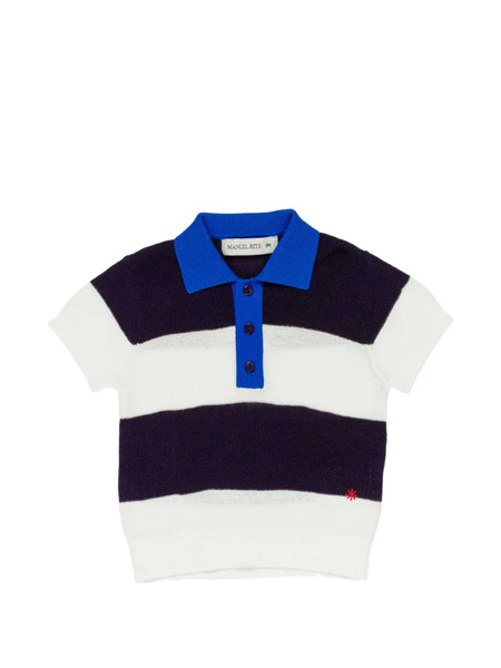  Manuel Ritz Kids Polo A Rayas - Azul 