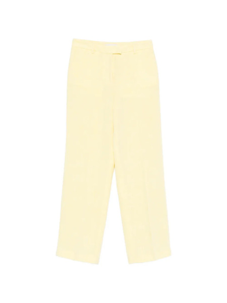  Manuel Ritz Pantalones Planos En El Frente - Amarillo 