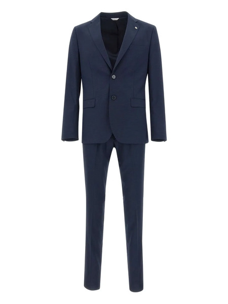  Manuel Ritz Traje Con Botones - Azul 