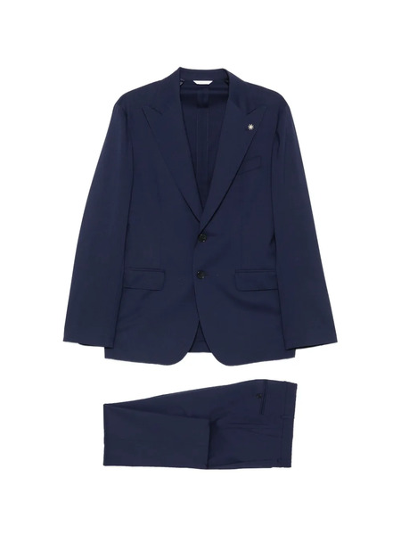  Manuel Ritz Traje Con Botones - Azul 