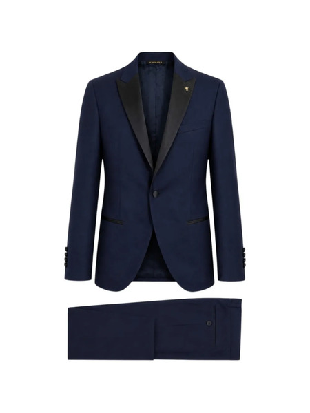  Manuel Ritz Traje Con Botones - Azul 