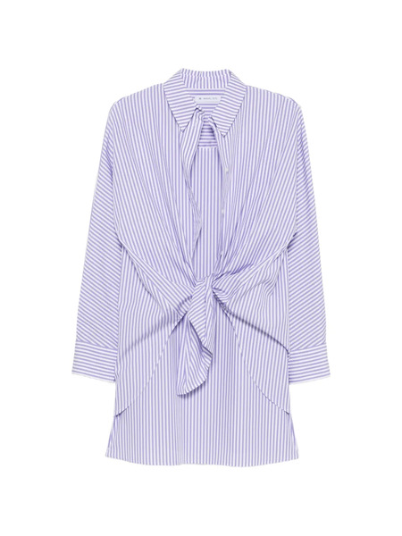  Manuel Ritz Vestido Corto A Rayas - Morado 