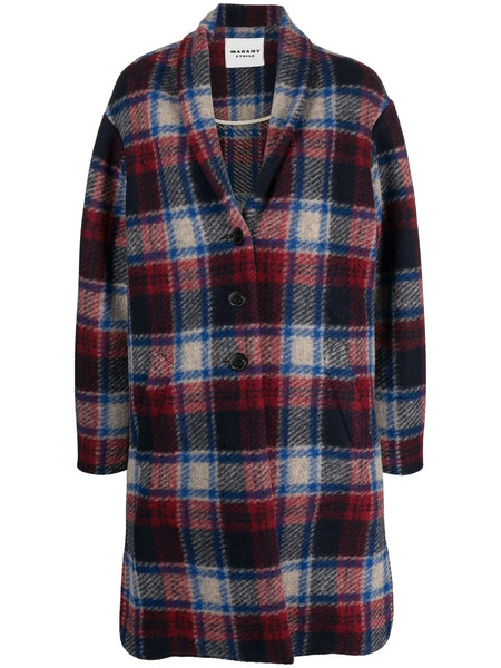  Marant étoile Abrigo Gabriel A Cuadros - Azul 