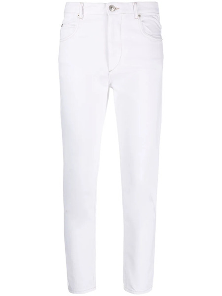  Marant étoile Pantalones Slim Nea - Blanco 