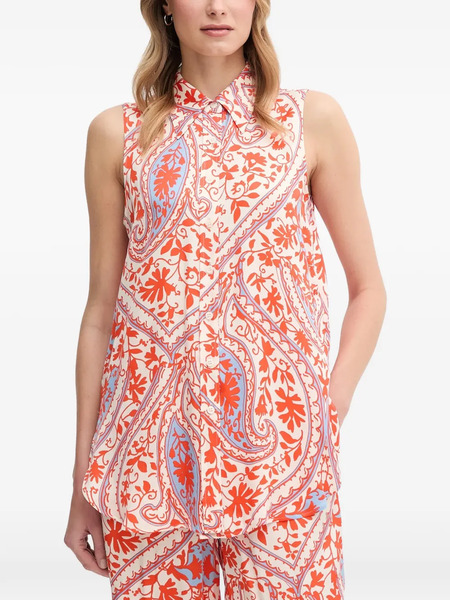  Marc Aurel Top Estampado Con Cuello - Neutro 