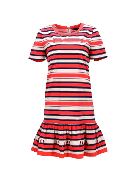  Marc By Marc Jacobs Vestido Flavin A Rayas 2024 - Rojo 
