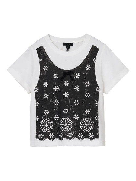  Marc Jacobs Camiseta Con Top Estampado - Blanco 