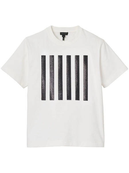  Marc Jacobs Camiseta The Stripe Box - Blanco 