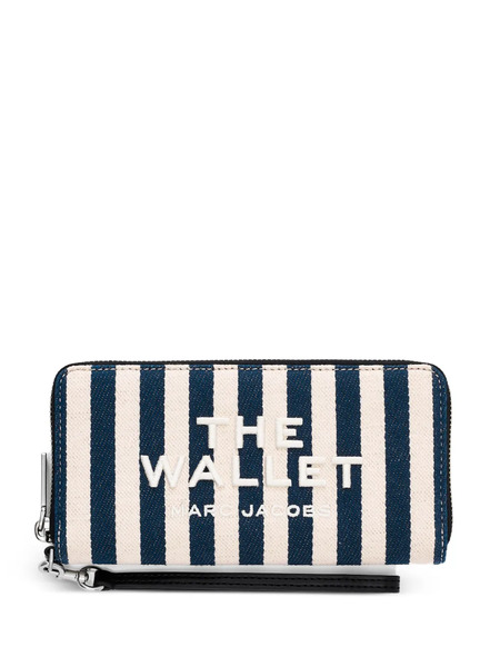  Marc Jacobs Cartera Continental A Rayas - Azul 