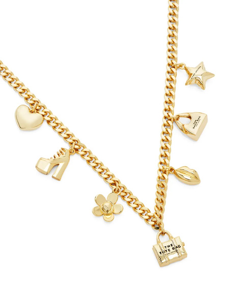 Marc Jacobs Collar Con Charm Icon Mini - Dorado 