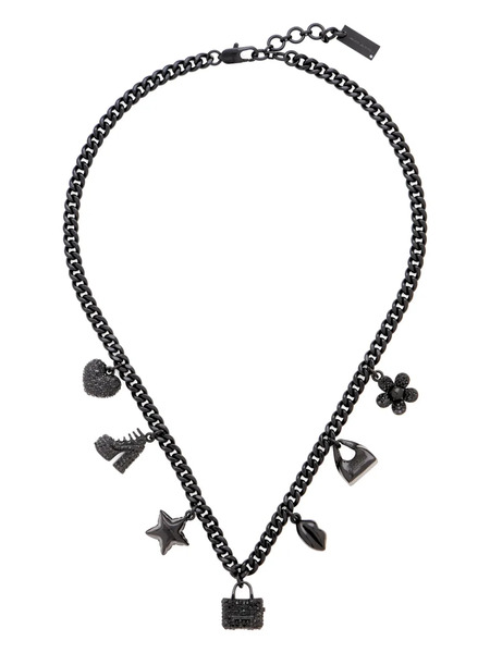  Marc Jacobs Collar The Mini Icon Con Charm Pave - Negro 