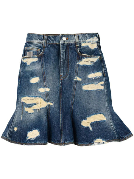  Marc Jacobs Falda Corta The Rip&repair Fluted - Azul 