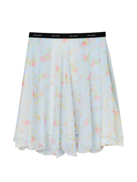  Marc Jacobs Falda Midi De Gasa - Azul 