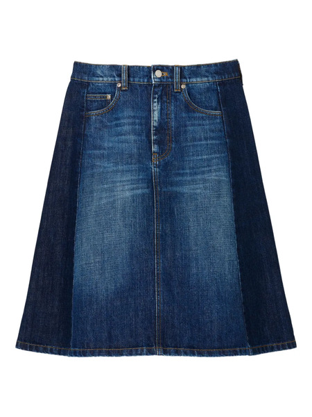  Marc Jacobs Falda Vaquera De Dos Tonos - Azul 
