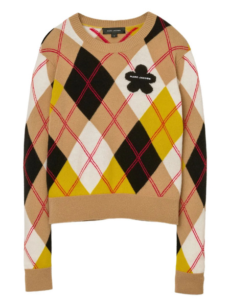  Marc Jacobs Jersey Con Aplique Floral - Marrón 