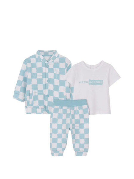  Marc Jacobs Kids Chándal A Cuadros - Azul 