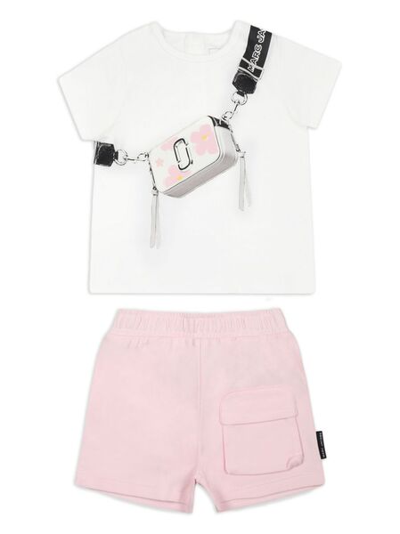  Marc Jacobs Kids Conjunto Con Estampado Gráfico - Blanco 