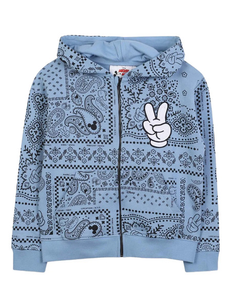  Marc Jacobs Kids Sudadera Con Capucha, Cremallera Y Estampado De Bandana De Marc Jacobs Kids X Disney - Azul 
