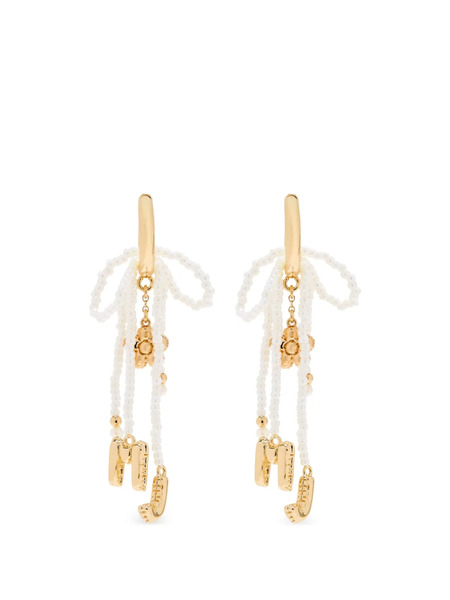  Marc Jacobs Pendientes The Beaded Mj Balloon - Dorado 