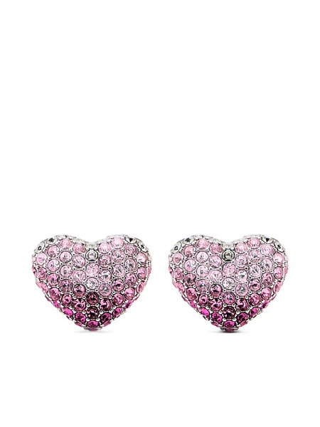  Marc Jacobs Pendientes The Pavé Balloon Heart - Plateado 