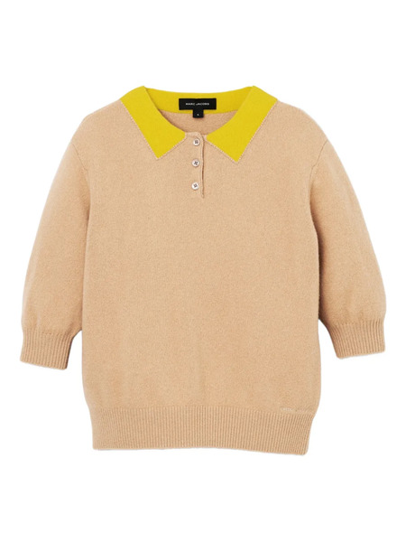  Marc Jacobs Polo Con Cuello En Contraste - Marrón 