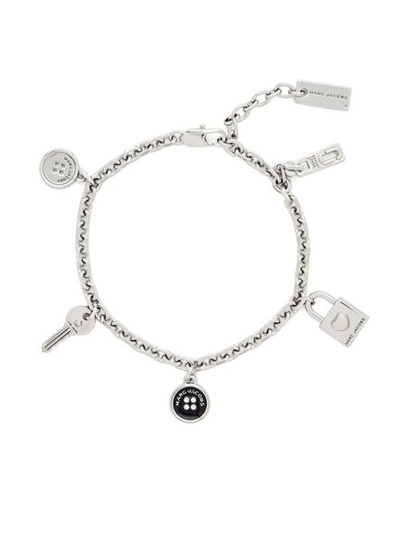  Marc Jacobs Pulsera The Button Charm - Plateado 