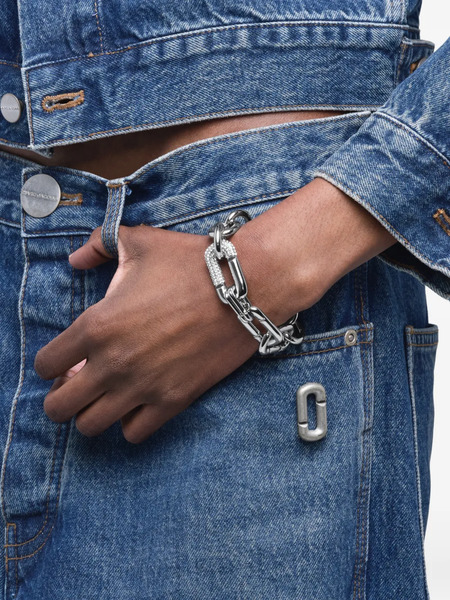  Marc Jacobs Pulsera The Pop J Marc En Pavé - Plateado 