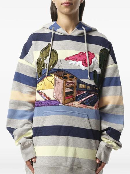  Marc Jacobs Sudadera Con Capucha Y Lentejuelas - Azul 