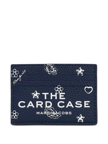  Marc Jacobs Tarjetero De Piel Con Logo Estampado - Azul 